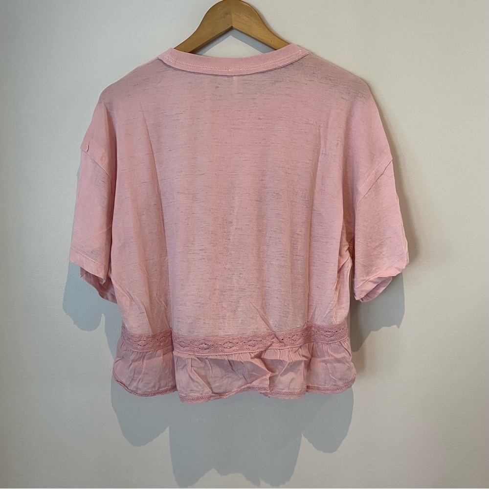 Nwt Free People Fall In Love Tee in Lilac Wine size Small - Picture 5 of 10